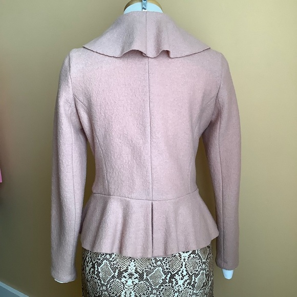 IRIS SETLAKWE Blush Wool Hourglass Blazer Size 6 - Picture 4 of 16